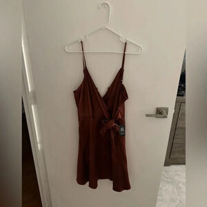 Express rust colored mini dress